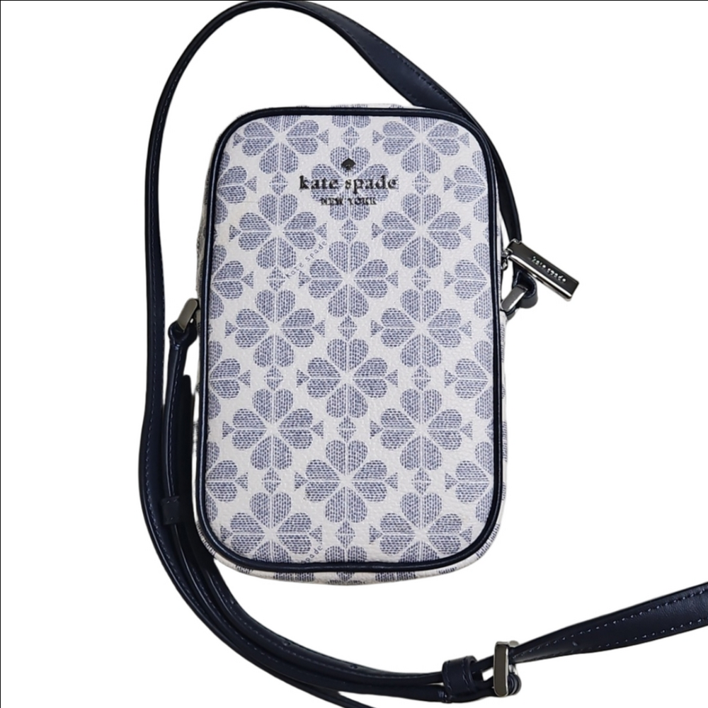 Kate Spade Navy Logo Pattern Crossbody Bag